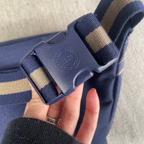 HERSCHEL SUPPLY CO Seventeen Belt Bag In City Map Peacoat Timberwolf Blue Tan - Picture 4 of 5